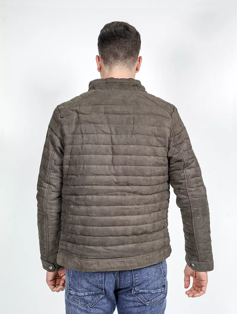 Blouson zippé aspect velours